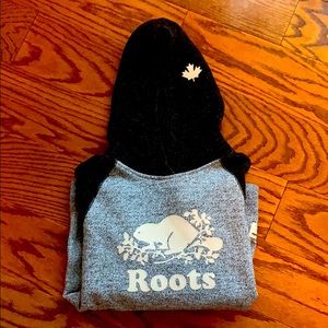 Roots black and grey hoodie